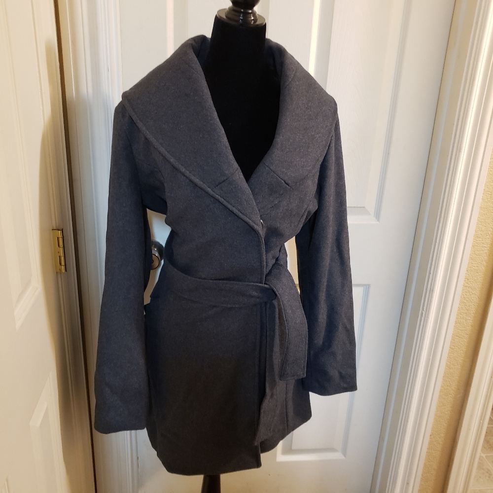 A .New Day Heavy Weight, Wool, Belted, Mid Length, Coat - Sz XXL - NWT